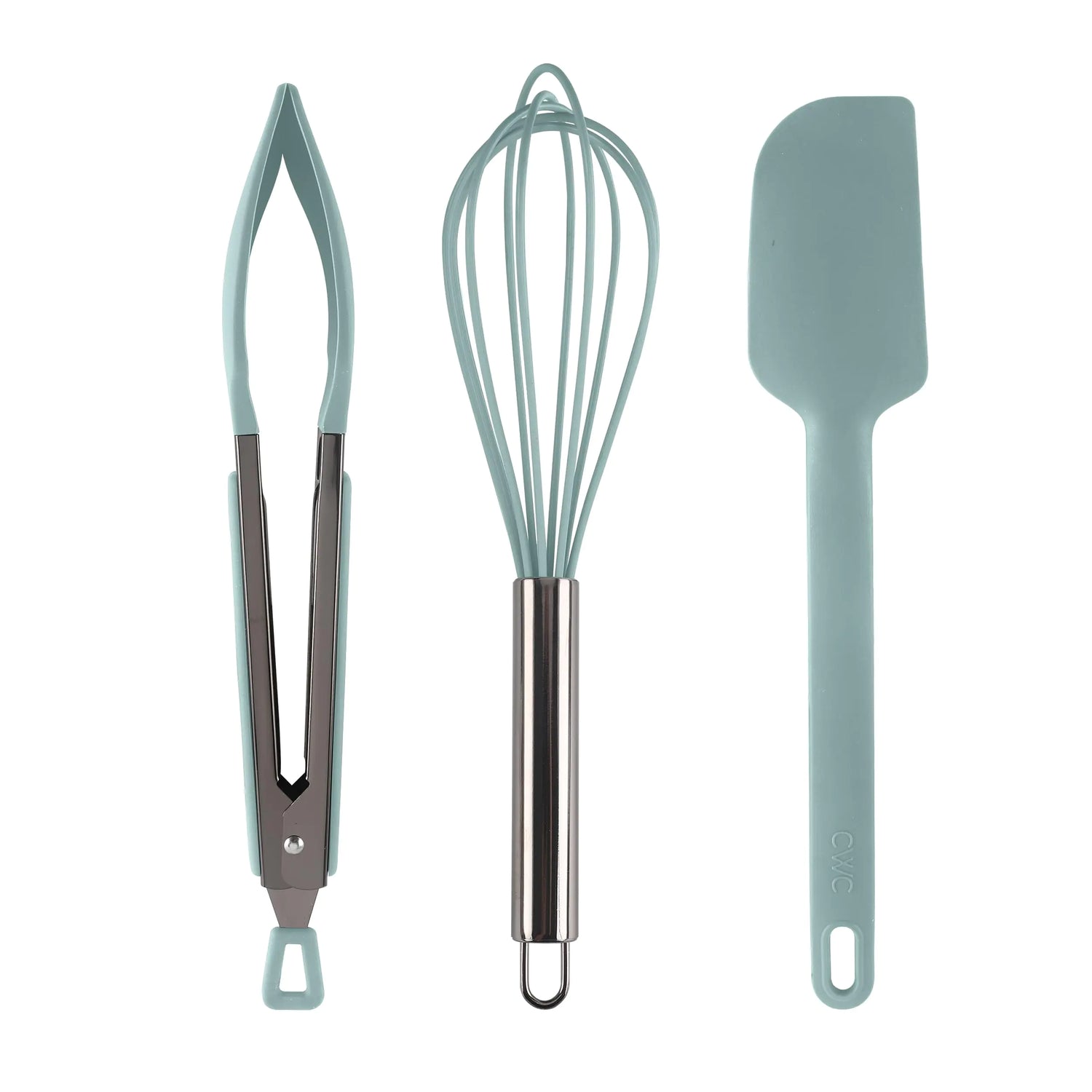 Silicone cooking tongs and kitchen utensils
