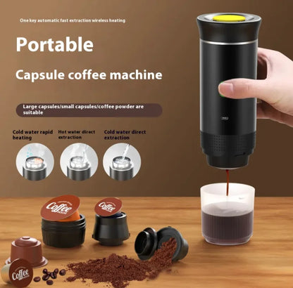 Portable Capsule Coffee Maker for Nespresso Pods