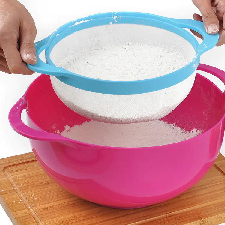 Baking Tools Set with Measuring Cups and Multi-purpose Strainer