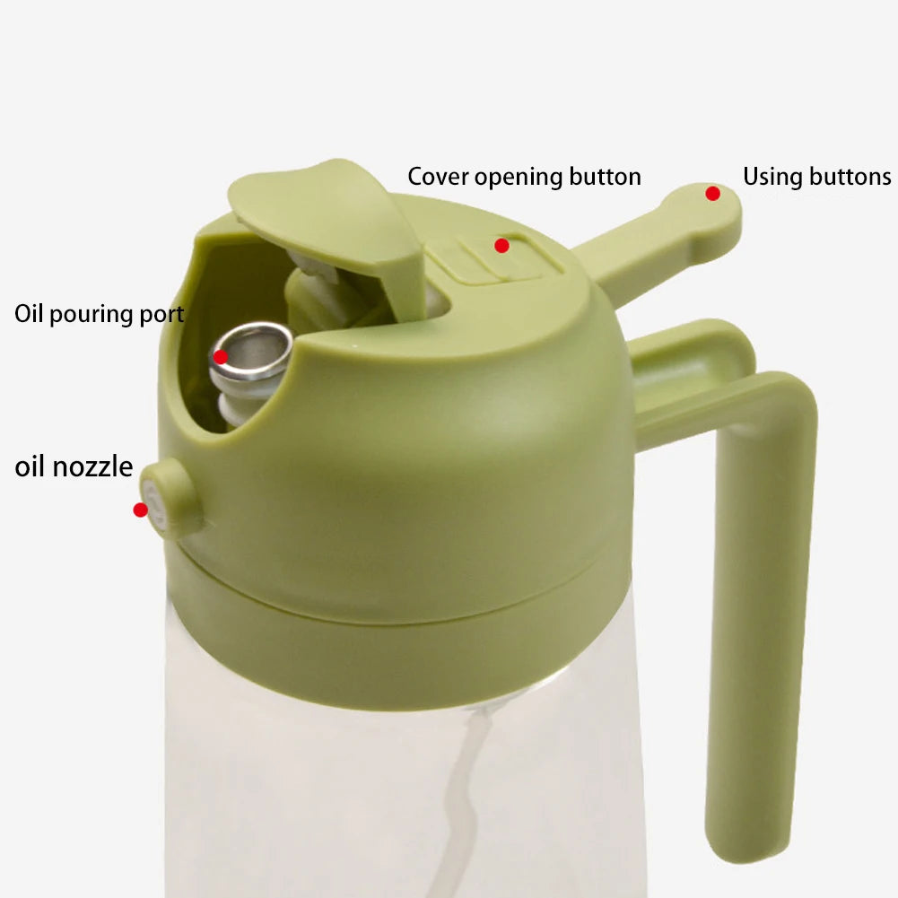 2-in-1 Olive Oil Sprayer - Green 450ml