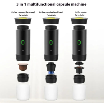 Portable Capsule Coffee Maker for Nespresso Pods