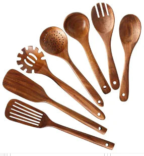 Acacia Wood Cooking Spatula Set
