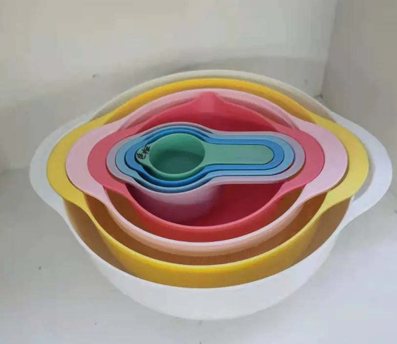 Baking Tools Set with Measuring Cups and Multi-purpose Strainer